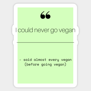 Vegan Quotes Sticker